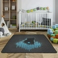 thumbnail image 3 of WOBOGO Dark Wolf Blue Wave Baby Playmats Extra Large Waterproof Rollable Activity Pads for Toddlers 50×50inch, 3 of 7