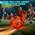 thumbnail image 6 of WIDELAND Light Up Soccer Ball - Glow in The Dark LED Soccer Balls Size 5 with Pre-Installed Batteries, Indoor Outdoor Night Sports Toys, Perfect Soccer Gifts for Boys Teens Kids Ages 8-12+, 6 of 7