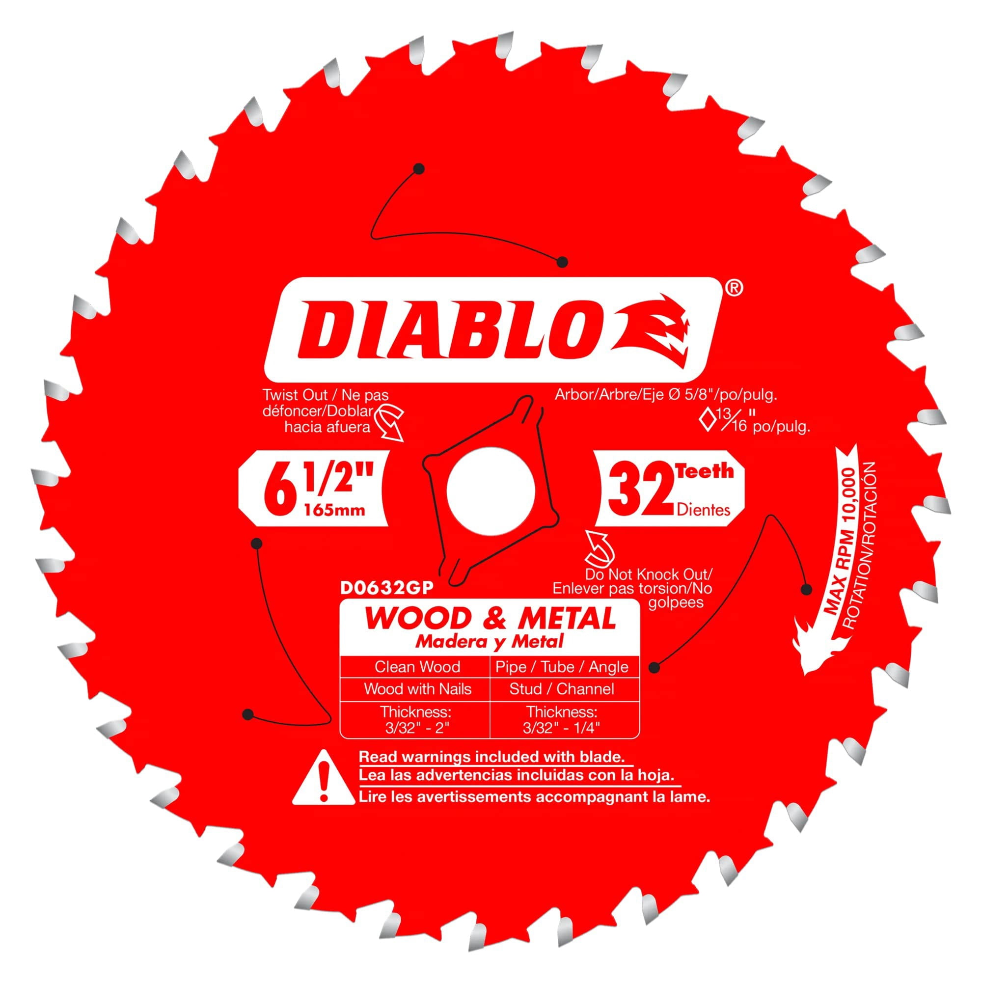 WD&MTL BLD 6-1/2"32T CD