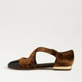 thumbnail image 4 of Sam Edelman Roxie Spiced Camel/Rich Chocolate Rounded Toe Mary Jane Ballet Flats (Spiced Camel/Rich Chocolate, 10), 4 of 6