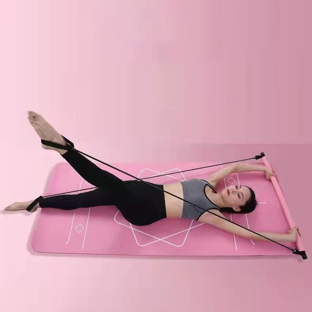 Portable Yoga Pilates Bar Stick with Resistance Bands Multiple Training  Methods for Home Workout Equipment - Walmart.com