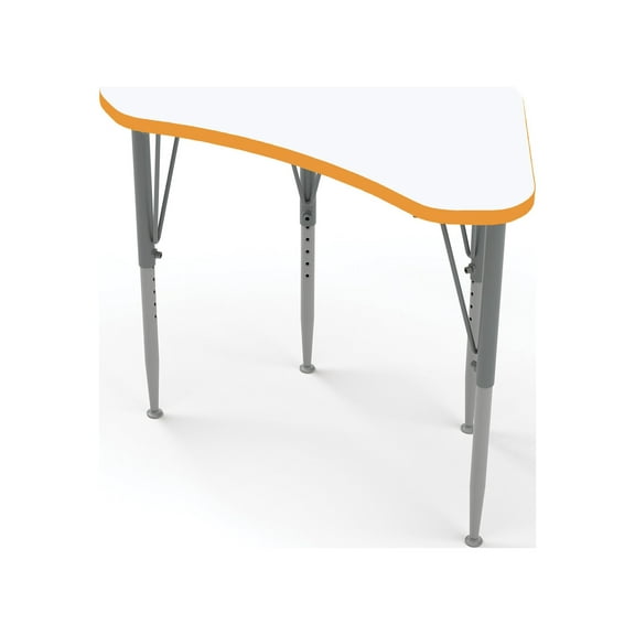 Tot Mate Versa Kid's School Desk Adjustable Height Table, Orange Grove, Tall 21 - 30" H, Lge Wing