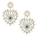 thumbnail image 4 of Pendientes, Pendientes de aleación de moda Pendientes de perlas tachonados con diamantes Pendientes de diamantes Rendimiento comprobado, 4 of 14
