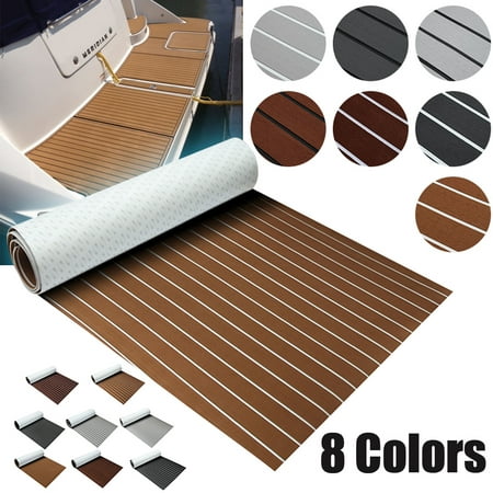 11 Color Marine EVA Foam Decking Boat Sheet Faux Teak Decking Yacht Flooring EVA Foam Floor Sheet Self-Adhesive (Best Decking Material Reviews)