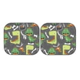 thumbnail image 7 of Haiem Cartoon Dinosaurs.Cute Dinosaurs Car Windshield Sun Shade (2 Pieces) Foldable Windshield Sun Shade Car Accessories for Truck SUV Pickup-Small, 7 of 7