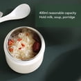 thumbnail image 4 of Vacuum Food Jar, Stainless Steel Soup Container Leakproof 400ml  for Office, 4 of 7