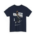thumbnail image 2 of Texas Victor Wembanyama #1 Cartoon Basketball Unisex Cotton Tee, 2 of 6