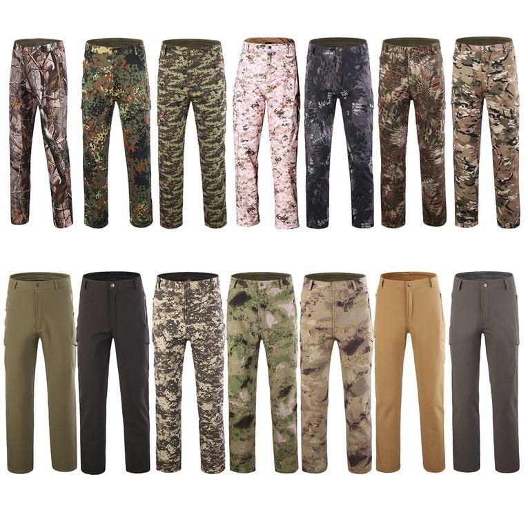 Tactical Waterproof Soft Shell Pants Men Windproof Military Trouser Shark Skin by