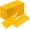 Bright Yellow, variant on Dinner Napkins Disposbale Terracotta and Orange Cloth Like Paper Napkins with Pocket 100 Pack Wedding Reception Guest Hand Towel for Party Decoration, Bathroon, Kitchen (16.5 x 16.5 inch)