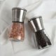 thumbnail image 3 of Juego de 2 molinillos de especias con molinillo de cerámica ajustable, elegante molinillo de sal y pimienta de acero inoxidable de alta calidad, también como molinillo de chile [sin especias], 3 of 5