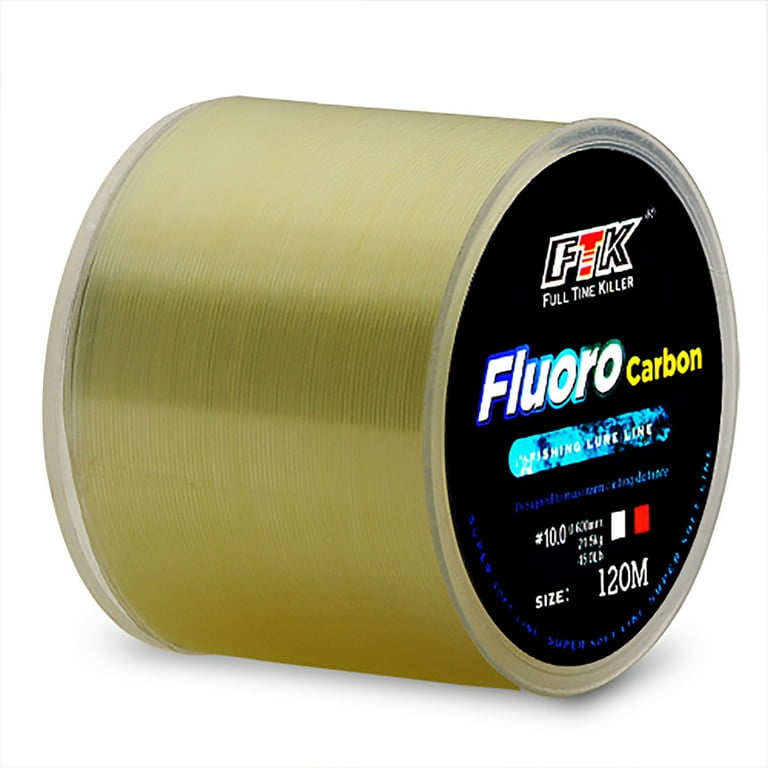 120m Carbon Fiber Fishing Line 4.13-34.32lb Multicolor Super Strong  Abrasion Resistant Lure Fishing Line