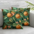 thumbnail image 3 of Leisuo Flowers and Fruits On Trees Print Throw Pillow Covers Corduroy Pillow Covers Soft Decorative Cushion Covers Breathable Pillowcases for Couch Bed Sofa Chair Living Room White, 3 of 5