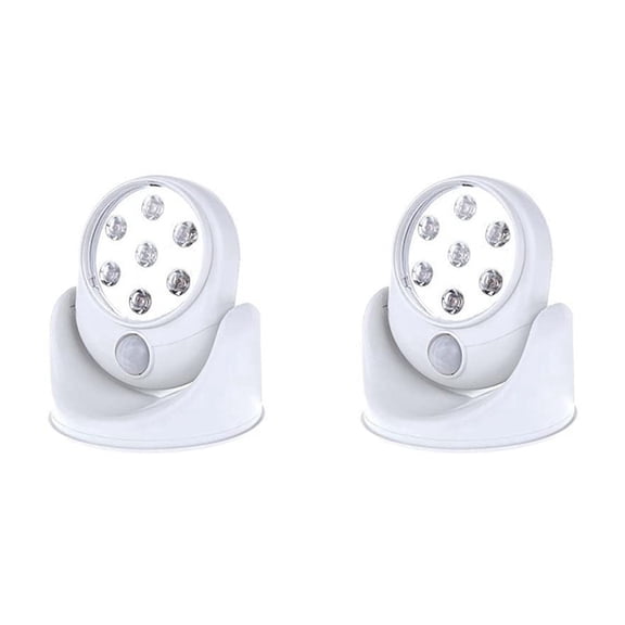 Osfvolr 2X 360 Degree Rotating Sensor Light Corridor Light Door Light LED Night Light Home Place Human Body Induction