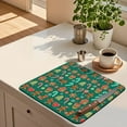 thumbnail image 6 of Green Christmas Drying Mat for Kitchen Counter 18" X 24" Christmas Dish Drying Mat for Kitchen Decor Candy Xmas Drying Mats For Home Counter Drying Mats For Dishes Dish Mat Drying Mat, 6 of 7