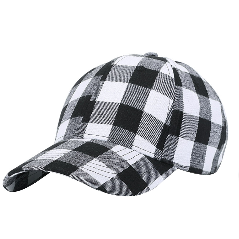 Baseball Cap Hat Sun Hat Outdoor Sports Cycling Hat One Size 19 Baseball Caps Hat Plaid