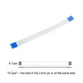 thumbnail image 4 of Uxcell 3.94'' 14 Pins FFC FPC Flat Flexible Cable(A Type) for LCD Laptop Plastic White 10pcs, 4 of 5