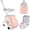 Pink, variant on 2-In-1 Ride On Luggage, Expandable Ride On Suitcase for Kids with Spinner Wheels, Carry On Luggage with Detachable Seat, Double as Stroller, Safety Guardrail, Help Your Child Relax