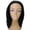 Black, variant on LUXLUXE Women Leal Curly Half Wig Layered Style Human Hair Blend 18.5" Natural Black