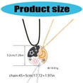 thumbnail image 5 of LIANXUE Friendship Necklace Set Sun Moon Star Designs Sturdy Zinc Alloy Pendant, 5 of 7