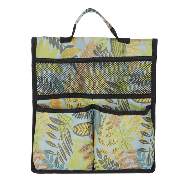 Bolsa de herramientas de jardín Heaveant, bolsa de herramientas de jardinería portátil 600D organizador de almacenamiento de herramientas de tela Oxford para asientos de carro de jardín