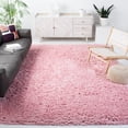 thumbnail image 2 of SAFAVIEH Polar Abbot Solid Shag Area Rug, Light Pink, 8' x 8' Square, 2 of 6