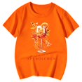 thumbnail image 4 of EHQJNJ T-Shirt Graphique Filles Décontracté Imprimé Col Rond Manches Courtes T-Shirt Décontracté Chandails en Molleton pour Filles, 4 of 4