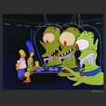 thumbnail image 2 of Men's The Simpsons Kang and Kodos  Graphic Tee Charcoal Small, 2 of 5