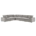 thumbnail image 2 of Modway Commix 6-Piece Upholstered Fabric & Wood Sectional Sofa in Light Gray, 2 of 5