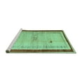 thumbnail image 2 of Ahgly Company Machine Washable Indoor Rectangle Abstract Turquoise Blue Modern Area Rugs, 7' x 9', 2 of 4