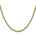 thumbnail image 2 of Avariah Diamonds Solid 14K Yellow Gold 3.2mm Regular Rope with Lobster Lock Chain - 22", 2 of 8