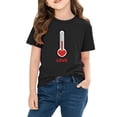 thumbnail image 4 of Bnwani Girls Shirts Crew Neck Fashion Shirts for Boys Short Sleeve Tee Black Sizes 3-9, 4 of 9