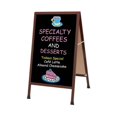 thumbnail image 1 of Aarco Products 1-WA-1BP A-Frame Sidewalk Black Acrylic Board - Cherry, 1 of 1