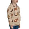 thumbnail image 3 of Fotbe Cartoon Squirrel Pattern Youth Pullover Hooded Sweatshirt, Boys Hoodie, Kangaroo Pocket Hoodie for Kids Girls -X-Large, 3 of 6