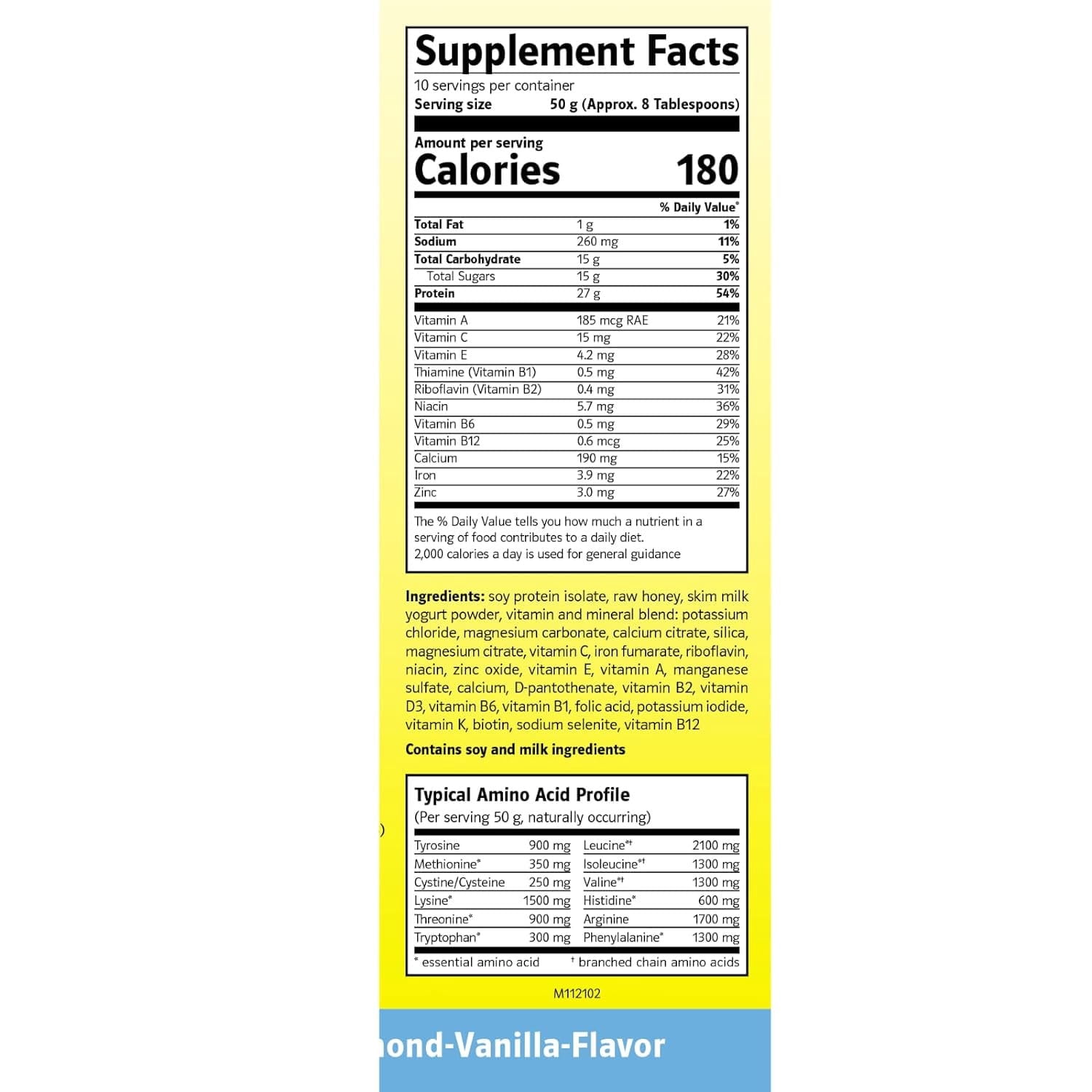 Almased Vanilla Meal Replacement Shake - 5 Pack Low-Glycemic High Plant Base Protein Powder- Nutritional Weight Health Support Supplement - Vanilla Flavor - 17.6 oz (5.5 Pound)