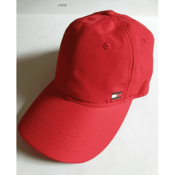 Tommy Hilfiger Baseball Cap Men's Hat Flag Logo Red