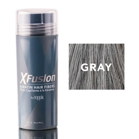 Xfusion Hair Fiber - XFusion Gray Keratin Hair Fibers (Size : 0.98 oz)