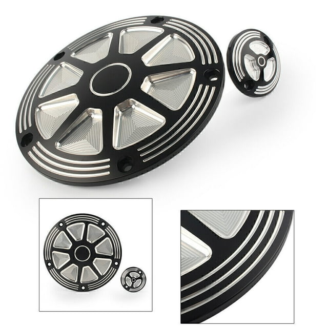 2x Derby Timing Timer Cover Fit Harley Electra Glide Road King FLHR 2014-2018