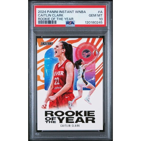 Caitlin Clark 2024 Panini Instant Indiana Fever Rookie of the Year Card PSA 10