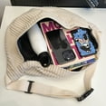 thumbnail image 2 of Bolso Bandolera Informal Pana Con Múltiples Bolsillos Riñonera (blanco), 2 of 9