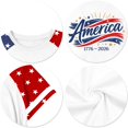 thumbnail image 4 of CCRFTGI 250 Anniversary Usa Flag Shirts for Kids Girls Boys Size 7-8 Independence Day Freedom 4th Of July 250th anniversary flag Tshirt Happy Summer Shirts Festival T-Shirts Beige 12-13 Years, 4 of 5