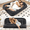 Black, variant on Extra Large Floor Sofa with 5 Adjustable Positions, Lazy Loveseat Couch Converts from Sit to Sleep, 2-Seat Chenille Floor Lounge for Living Room Bedroom, Dark Gray