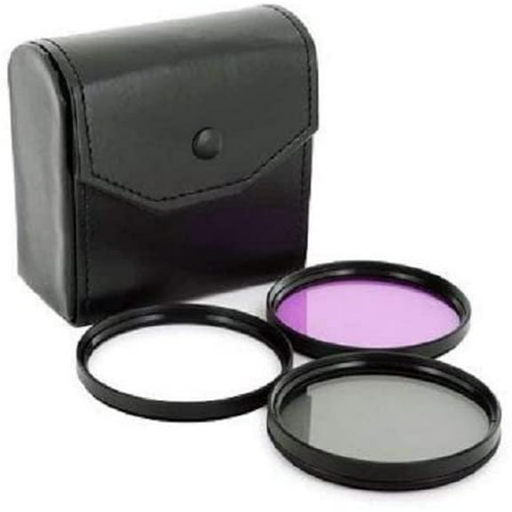 52mm Bullet Optics 3pc Multi-Coated Essential Lens Filter Kit (UV   CPL   FLD) for 70-210mm f/4.5-5.6 Zoom-Nikkor Lens