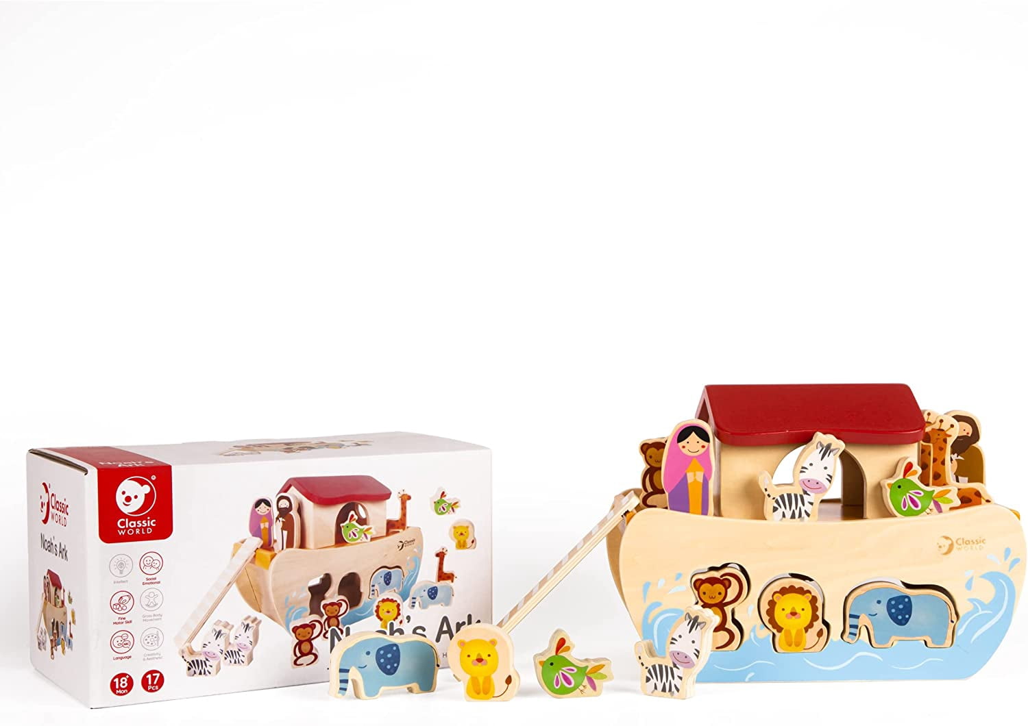 Classic World Wooden Noah's Ark
