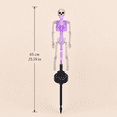 thumbnail image 1 of Solar Skeleton Yard Stake Lamp, Glow Bones Halloween Decoration with LED Light, Waterproof 3D Realistic Skull for Outdoor Grave Lawn Patio Fall Decor, 1 of 4