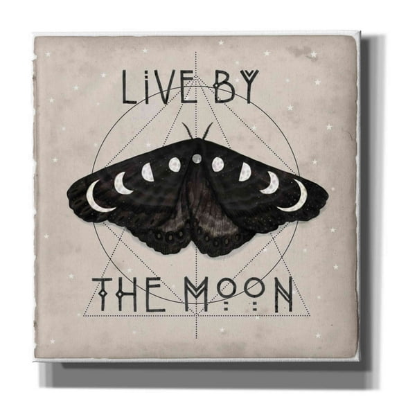 Epic Graffiti 'Live by the Moon I' by Victoria Borges, Canvas Wall Art, 12"x12"