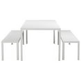 thumbnail image 6 of Pangea Home Breeze 3-piece Aluminum Patio Dining Set in White Frame/Polyresin, 6 of 13