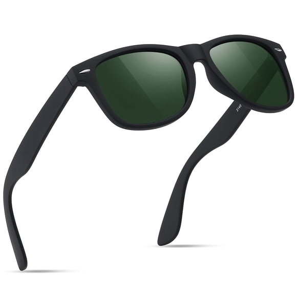 Gafas de sol FEIDUSUN polarizadas para hombre y mujer, negras