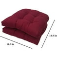 thumbnail image 2 of LKJYER Outdoor Chair Seat Cushions, 2 Pack Waterproof 18" x 18" U Shaped Thickened Tufted Patio Chair Seat Cushions, for Patio Furniture, 2 of 7