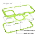 thumbnail image 2 of Allytechgroup Clear Phone Case for Apple iPhone 15 Pro Max, Shockproof TPU & PC iPhone 15 Pro Max Cover Anti-Scratch Transparent iPhone 15 Pro Max Case Compatible with MagSafe Accessories,Cleargreen, 2 of 5
