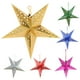thumbnail image 1 of Pantalla de papel con farol de estrella, pantalla colgante de Navidad, pantallas de lámpara de papel plegables, 6 uds., 1 of 5